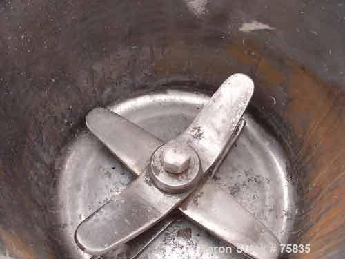 Used Henschel High Intensity Mixer, Model FM 40D, 321 Stainless Steel.32 Liter (1.1 Cubic Feet) Working Capacity ( 40 liter/1.4 cubic feet total). Carbon steel jacketed bowl, 15" diameter x 14" deep,...