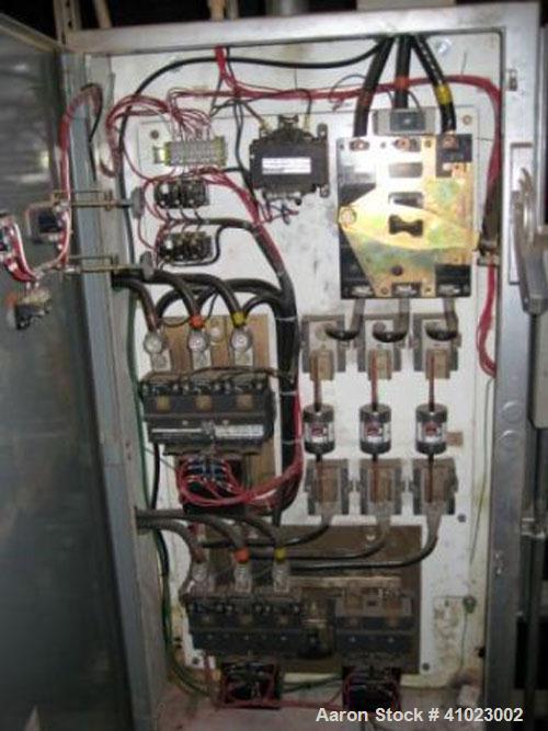 Used Henschel Model FM-800 High Intensity Mixer. This unit features 800 liter/28 cubic feet total capacity, 640 liter/22.4 cubic feet working capacity, 320 kg/700 lb batch mixing capacity, 47" diamet...