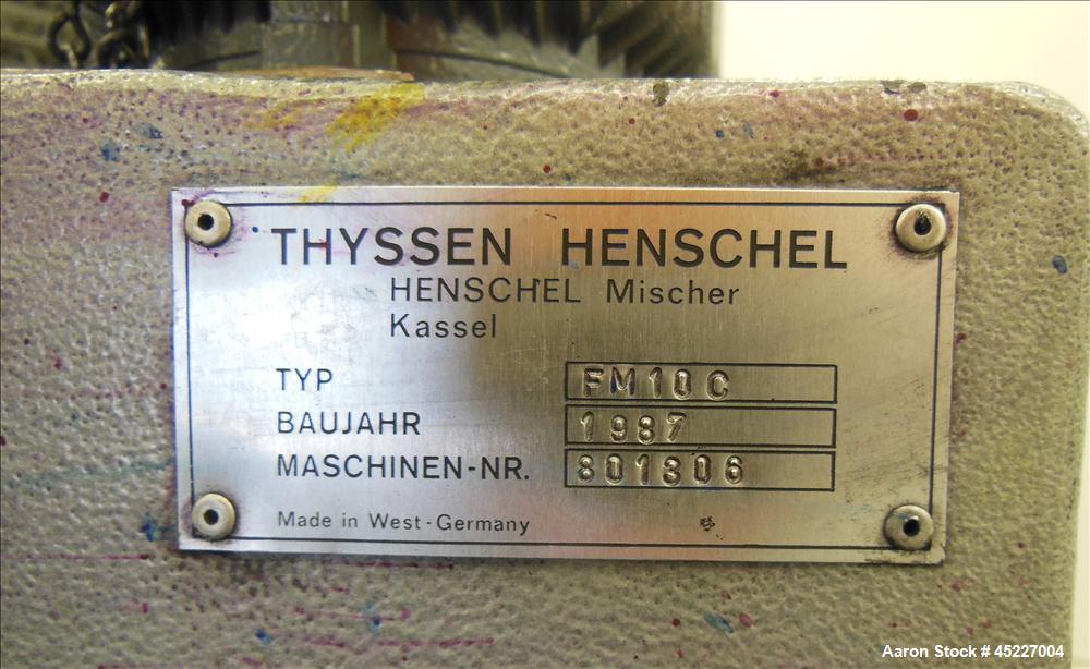 Used Stainless Steel Henschel FM10C Mixer