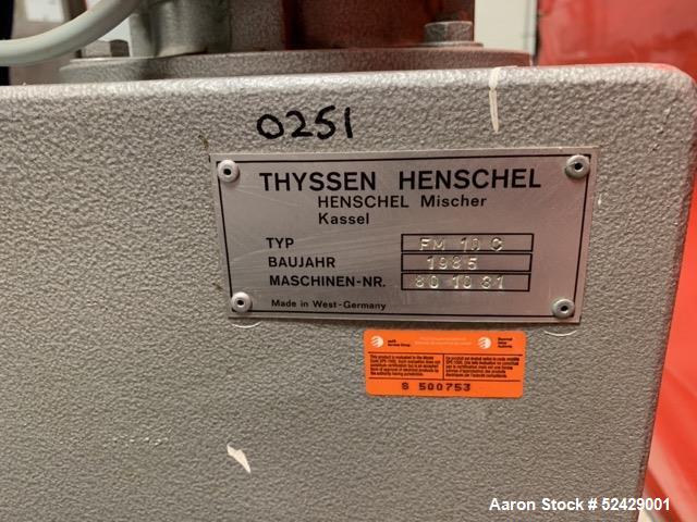 Used-Henschel High Intensity Mixer