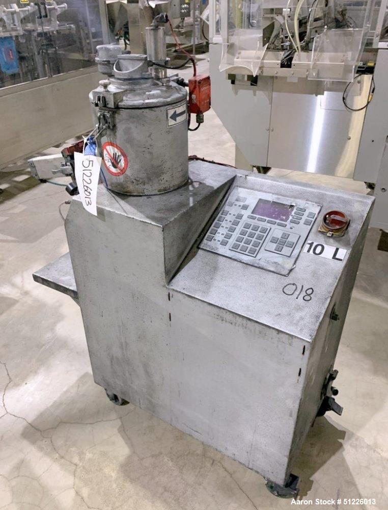 Used- Henschel Fluidizing Mixer, Model FM-10, 304 Stainless Steel.