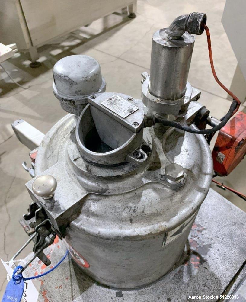 Used - Henschel Fluidizing Mixer, Model FM-10, 5 HP, 304 Stainless Steel