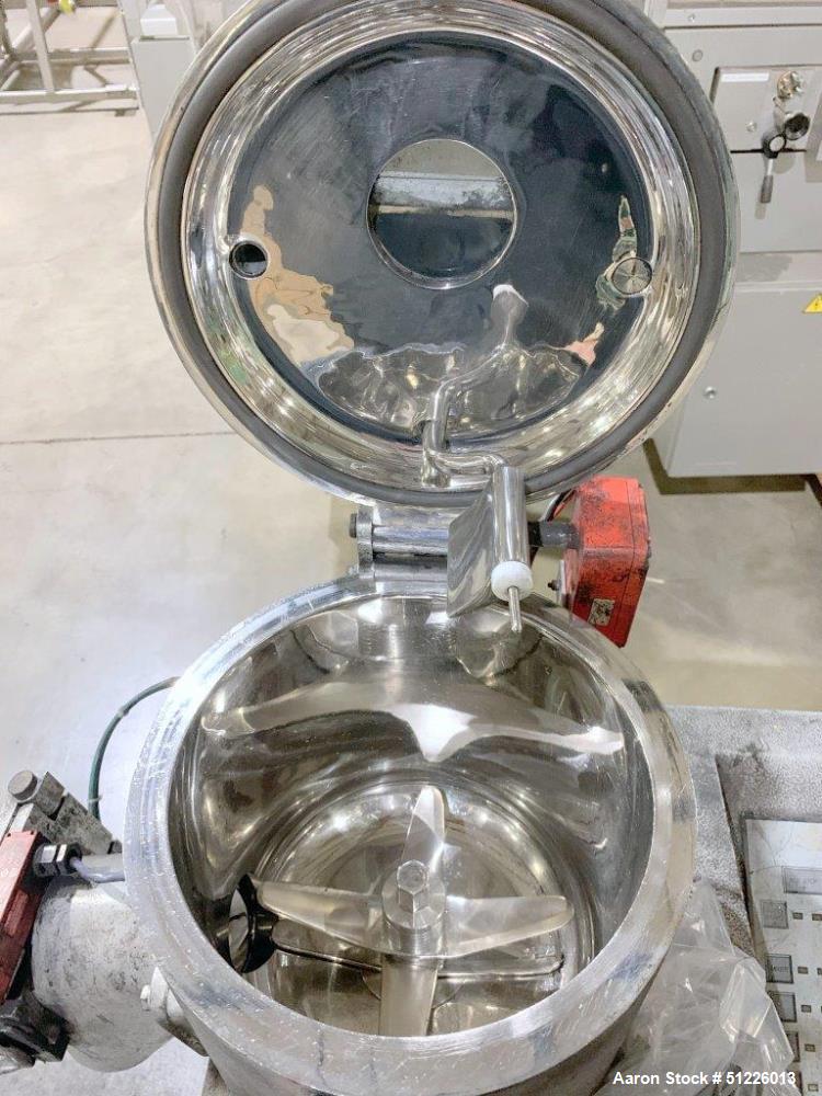 Used - Henschel Fluidizing Mixer, Model FM-10, 5 HP, 304 Stainless Steel
