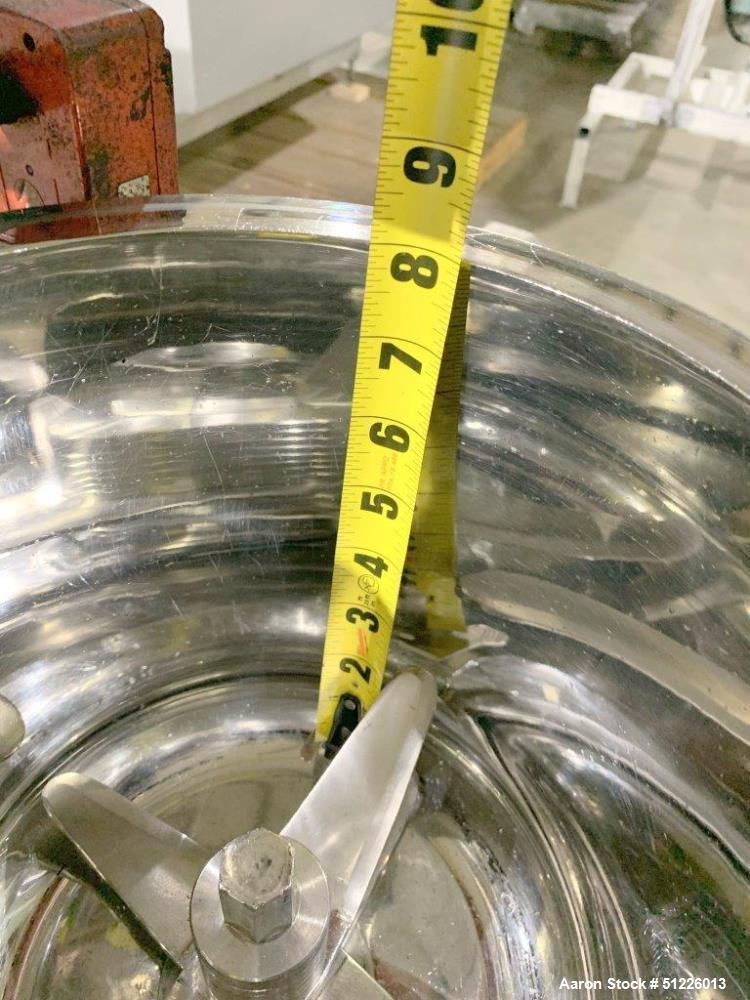 Used - Henschel Fluidizing Mixer, Model FM-10, 5 HP, 304 Stainless Steel