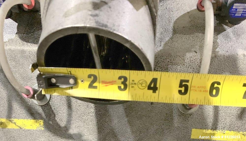 Used - Henschel Fluidizing Mixer, Model FM-10, 5 HP, 304 Stainless Steel