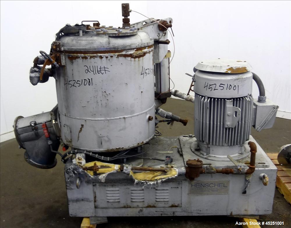 Used Stainless Steel Henschel High Intensity Mixer, 200 Liter (7 Cubic Feet), Model FM 200