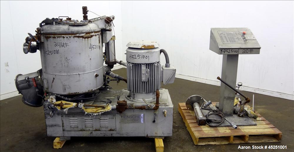 Used Stainless Steel Henschel High Intensity Mixer, 200 Liter (7 Cubic Feet), Model FM 200
