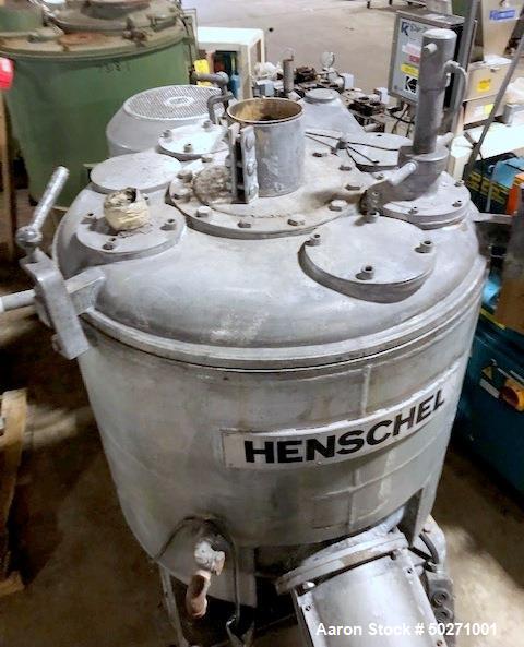 Used Henschel 500 Liter High Intensity Mixer, Model FM500F.