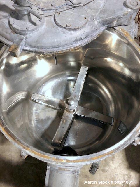 Used- Henschel 500 Liter High Intensity Mixer, Model FM500F.