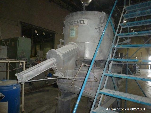 Used- Henschel 500 Liter High Intensity Mixer, Model FM500F.