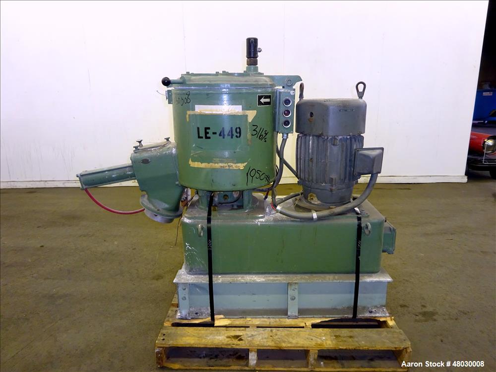 Used Henschel High Intensity Mixer, Model FM75D, 75 liter, 2.6 Cubic Feet Worki