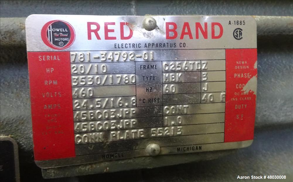 Used Henschel High Intensity Mixer, Model FM75D, 75 liter, 2.6 Cubic Feet Worki