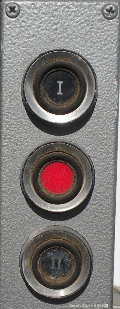 Used Henschel High Intensity Mixer, Model FM 75D. Approximate 75 Liter (2.6 Cubic Feet), 316 Stainless Steel. Carbon steel jacketed bowl 18-1/2" diameter x 17" deep. Hinged top cover with baffle, 2 t...