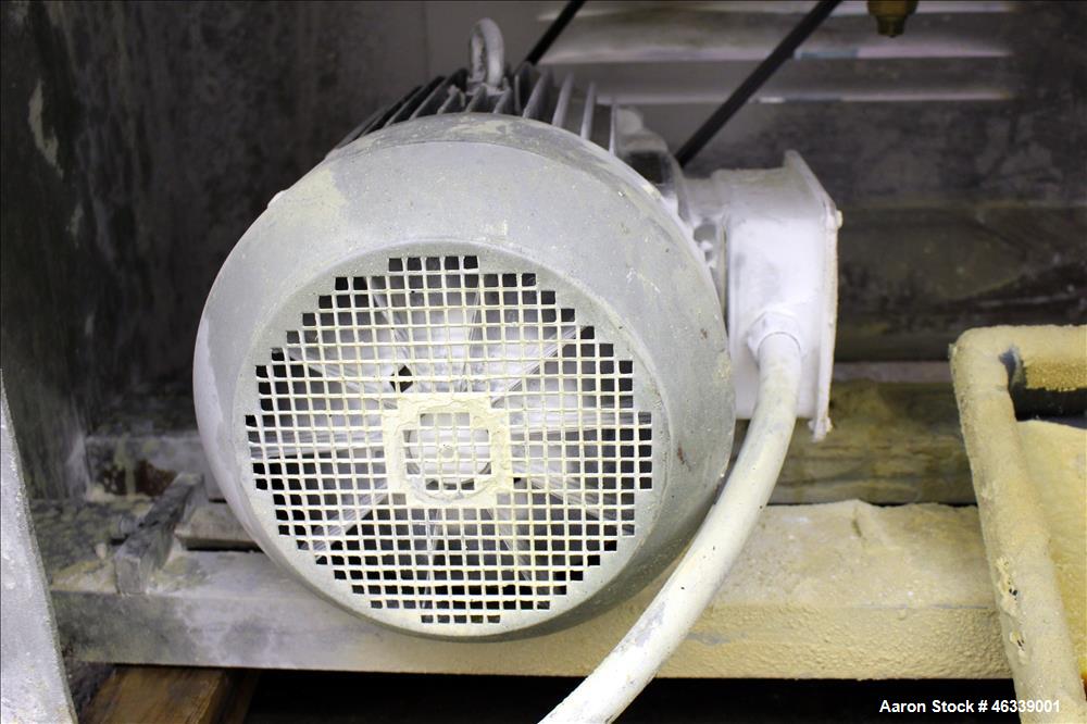Used Henschel HU Series Medium Intensity Mixer, Model HU-500, 304 Stainless Steel. 500 Liter (17.5 cubic feet) total capacity, 400 liter (14 cubic feet) working, batch size 200 kilograms (440 pounds)...