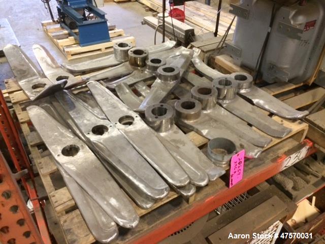 Used Henschel Bottom Scraper Blade. 150 Liter