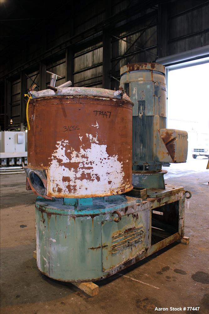 Used Stainless Steel Henschel 1000 Liter High Intensity Mixer