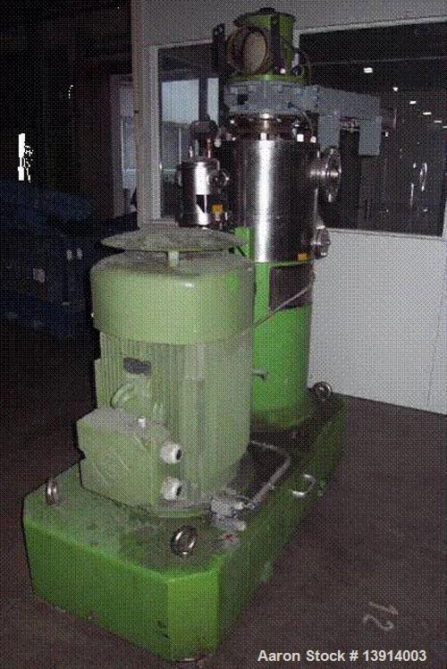 Used-IKA High Intensive Mixer/Agglomerator, type MHD 200/50. 316 Ti stainless steel on product contact parts. Liquid phase 1...