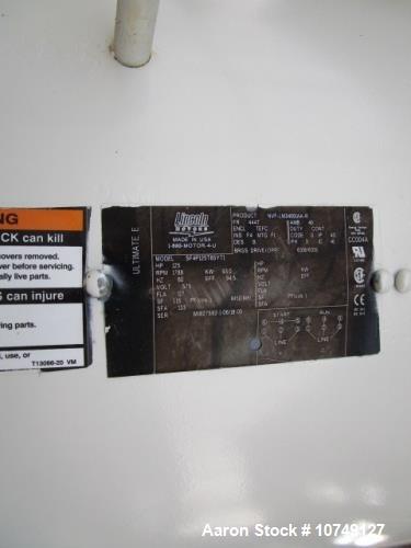 Unused Lancaster K-8 High Intensity Mixer – 3,000L Capacity, Dual Rotor, 125 HP Motors