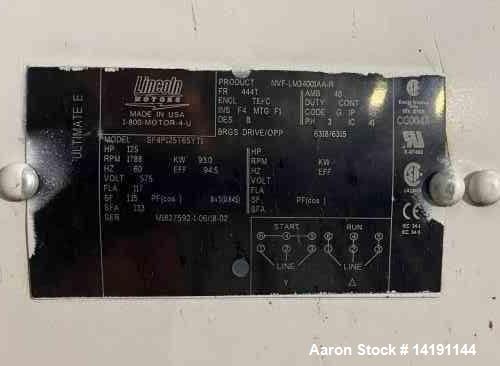 Unused Lancaster High Intensity Mixer | Model K8 | 3000 L | Dual Rotor | 125 HP | 2014