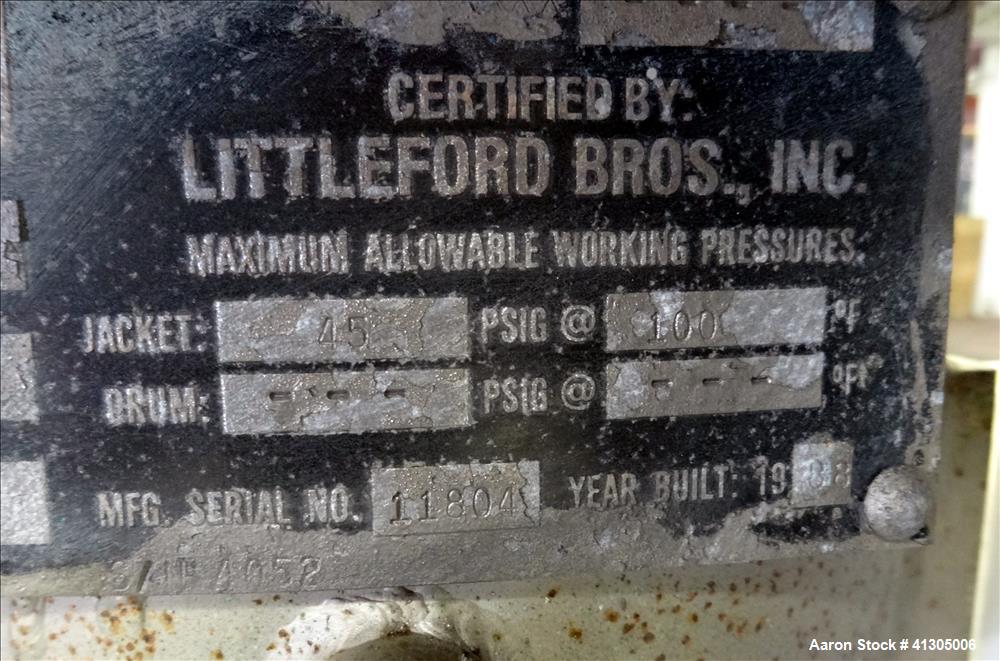 Used Littleford High Intensity Lab Mixer, model W-10.93% nickel construction