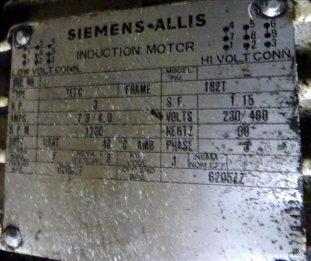 Used Stainless Steel Littleford High Intensity Lab Mixer, model W-10
