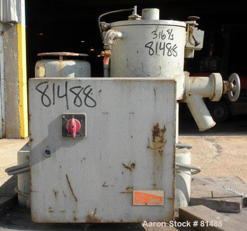 Used Littleford/Lodige High Intensity Lab Mixer, Model W-10, 316 Stainless Steel. 7 liter (.25 cubic feet) working capacity. Carbon steel jacketed bowl 9" diameter x 8- 1/2" deep rated 44 psi at 271 ...
