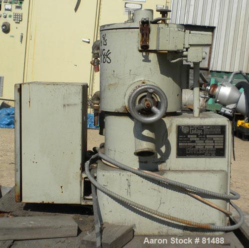 Used Littleford/Lodige High Intensity Lab Mixer, Model W-10, 316 Stainless Steel. 7 liter (.25 cubic feet) working capacity. Carbon steel jacketed bowl 9" diameter x 8- 1/2" deep rated 44 psi at 271 ...