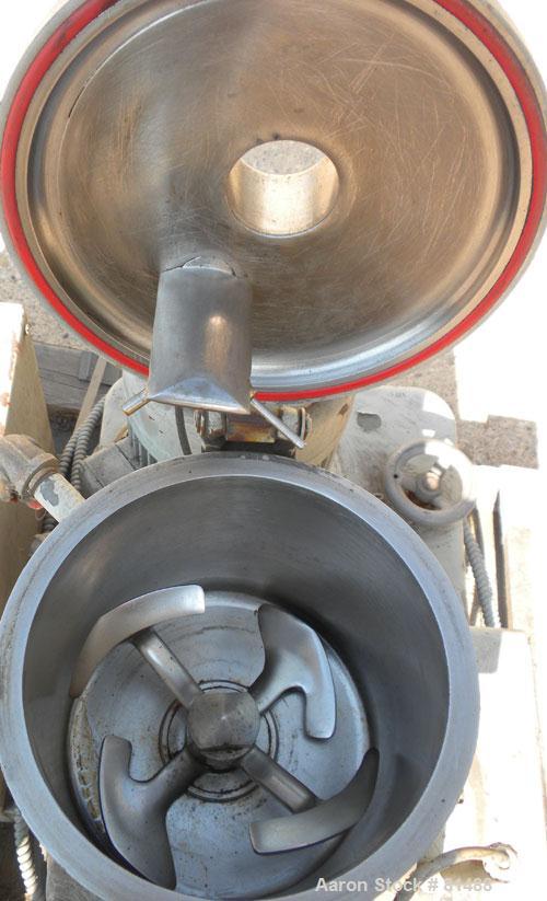 Used Littleford/Lodige High Intensity Lab Mixer, Model W-10, 316 Stainless Steel. 7 liter (.25 cubic feet) working capacity. Carbon steel jacketed bowl 9" diameter x 8- 1/2" deep rated 44 psi at 271 ...