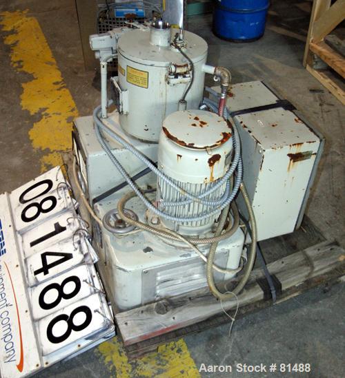 Used Littleford/Lodige High Intensity Lab Mixer, Model W-10, 316 Stainless Steel. 7 liter (.25 cubic feet) working capacity. Carbon steel jacketed bowl 9" diameter x 8- 1/2" deep rated 44 psi at 271 ...