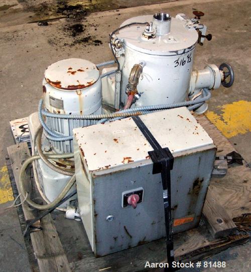 Used Littleford/Lodige High Intensity Lab Mixer, Model W-10, 316 Stainless Steel. 7 liter (.25 cubic feet) working capacity. Carbon steel jacketed bowl 9" diameter x 8- 1/2" deep rated 44 psi at 271 ...