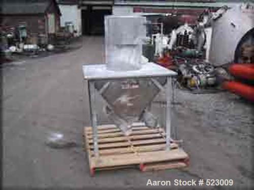 USED: Littleford model W200/K300 mixer-cooler combination. With Littleford model W200 high speed mixer, stainless steel construction, pneumatically operated plug valve, hinged cover, with baffle ther...