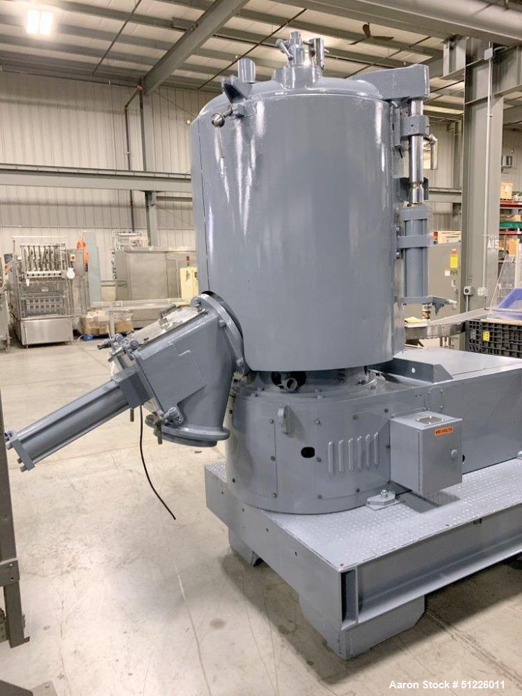 Used Mitsui Mike 700L Stainless Steel High-Intensity Mixer – 75 HP Motor