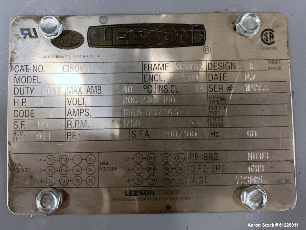 Used Mitsui Mike 700L Stainless Steel High-Intensity Mixer – 75 HP Motor