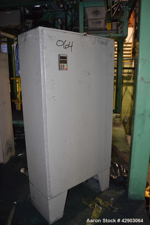 Used Mitsui Miike High Intensity Mixer, Model FM1000J, 1000 Liter (35.3 Cubic Feet), Stainless Steel. Jacketed bowl 48" diameter x 36" deep. Swing away top cover with baffle, 2 tier bottom blade. Sid...