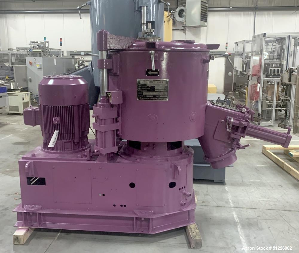 Used Mitsui Miike 300 Liter High Intensity Mixer