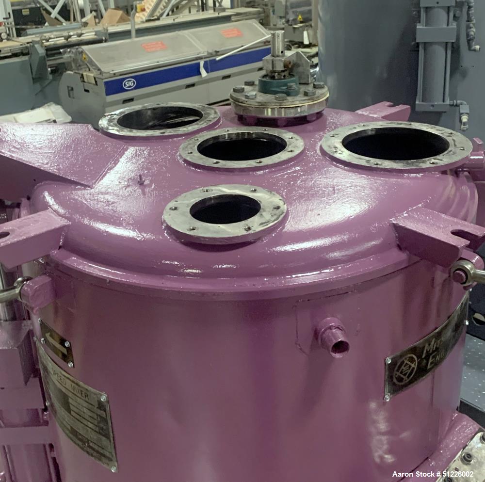 Used Mitsui Miike 300 Liter High Intensity Mixer