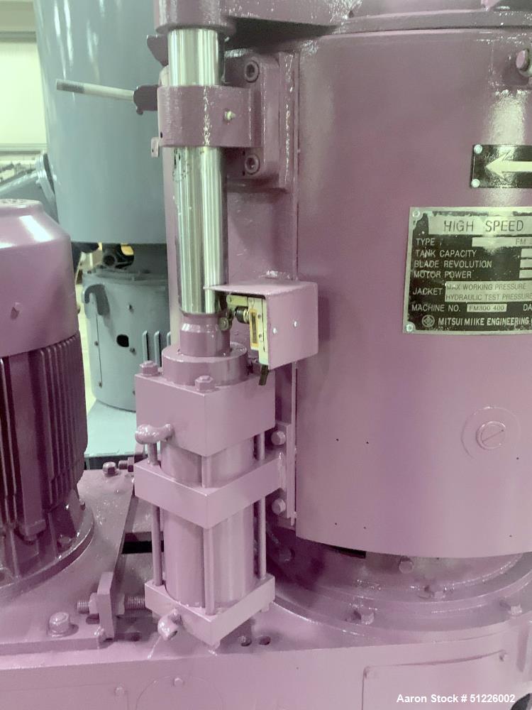 Used Mitsui Miike 300 Liter High Intensity Mixer