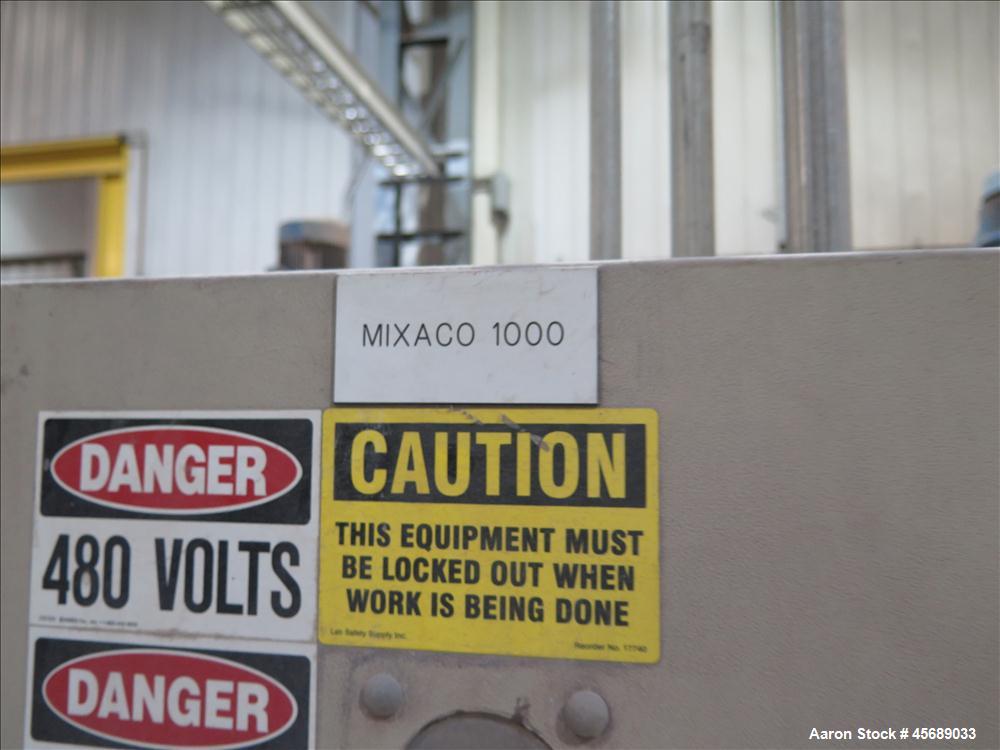Used Mixaco High Intensive Mixer, Type CM 1000-D.