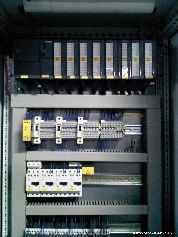 Used Mixaco High Intensive Mixer, Type CM 1000.  Stainless steel on product contact parts, (1) interchangeable bowl on wheels, total capacity 35 cubic feet (1000 liters), working capacity 23.5 cubic ...