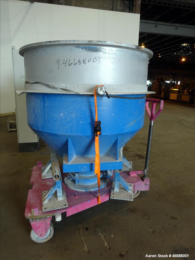 Used Mixaco Maschinenbau High Intensity Container Mixer, Type CM 1000, 304 Stai