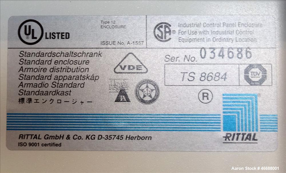 Used Mixaco Maschinenbau High Intensity Container Mixer, Type CM 1000, 304 Stai