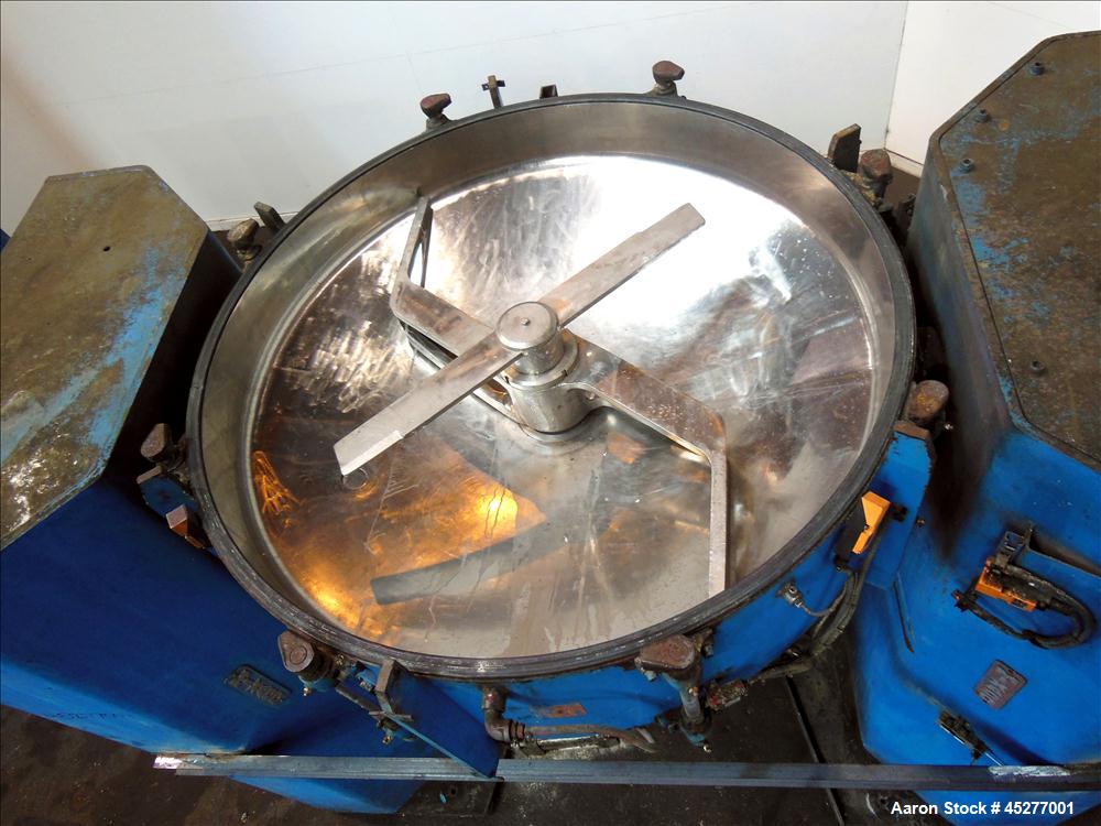 Used Stainless Steel Mixaco Maschinenbau High Intensity Container Mixer, Type C