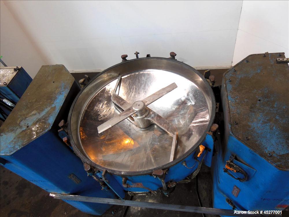 Used Stainless Steel Mixaco Maschinenbau High Intensity Container Mixer, Type C