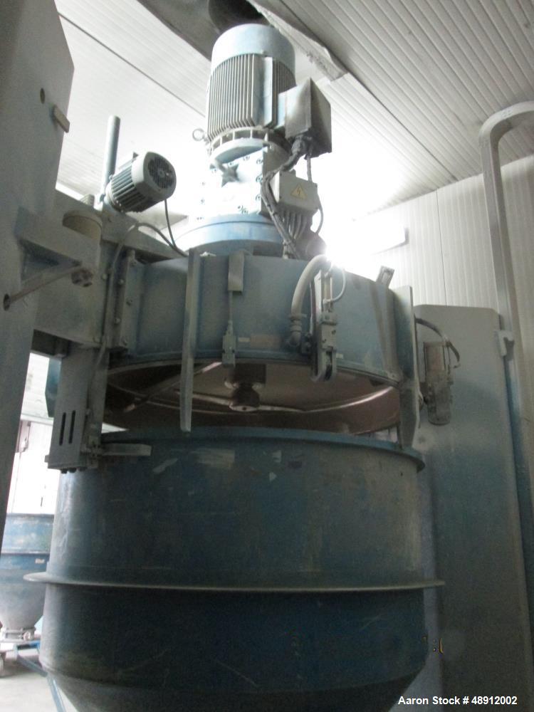Used- Mixaco Container High Intensive Container Mixer, type CM 2000-D. Stainless steel on product contact parts. 70 cubic fe...