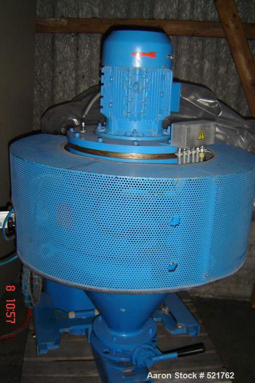 USED: Mixaco lab size high intensive mixer, type CM50. Material of construction is stainless steel on product contact parts (1.4301). (1) Mixing bowl, total capacity 1.8 cubic feet (50 liter), workin...