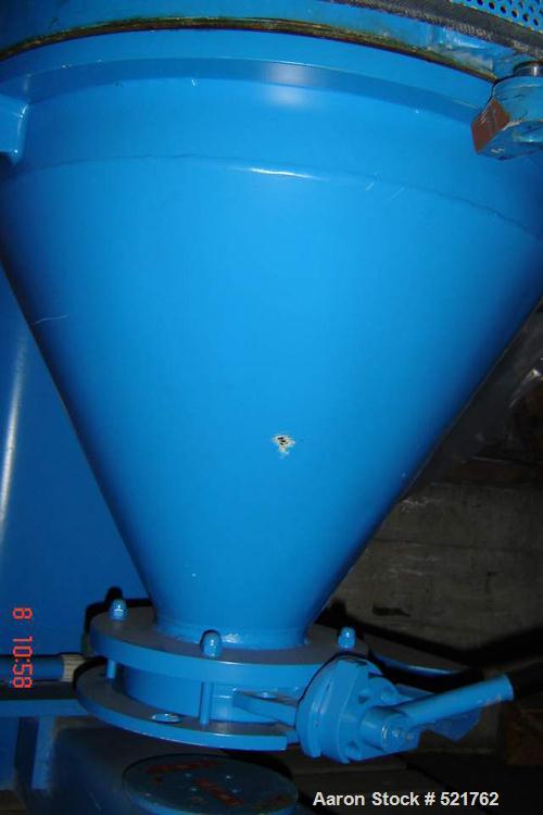 USED: Mixaco lab size high intensive mixer, type CM50. Material of construction is stainless steel on product contact parts (1.4301). (1) Mixing bowl, total capacity 1.8 cubic feet (50 liter), workin...