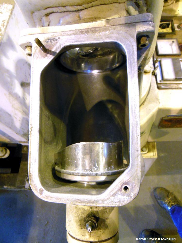 Used Papenmeier / Wellington Lab Size High Intensity Mixer, 8 Liter (0.28 Cubic Feet), Type TGAHK-8, Stainless Steel. Carbon steel jacketed bowl approximately  8-1/2" diameter x 10" deep, rated 3 bar...