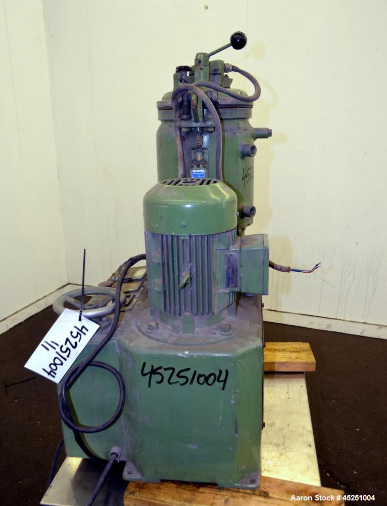 Used Stainless Steel Papenmeier Lab Size High Intensity Mixer, Type TGAHK-8, 31