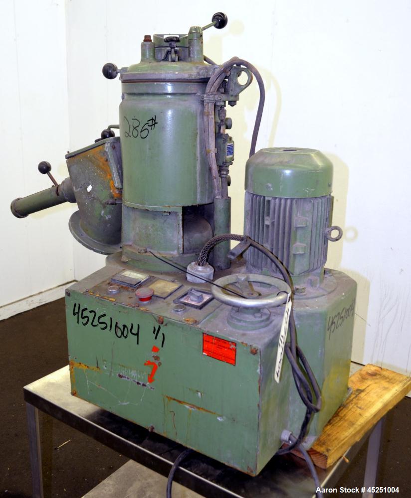 Used Stainless Steel Papenmeier Lab Size High Intensity Mixer, Type TGAHK-8, 31