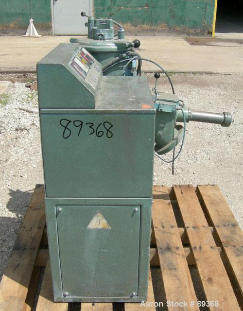 Used: Papenmeier lab size high intensity mixer, type TGHK20, 20 liter (.7 cubic feet), 316 stainless steel. Carbon steel jacketed bowl 10 1/2'' diameter x 14'' deep. Hinged top cover with baffle, (2)...
